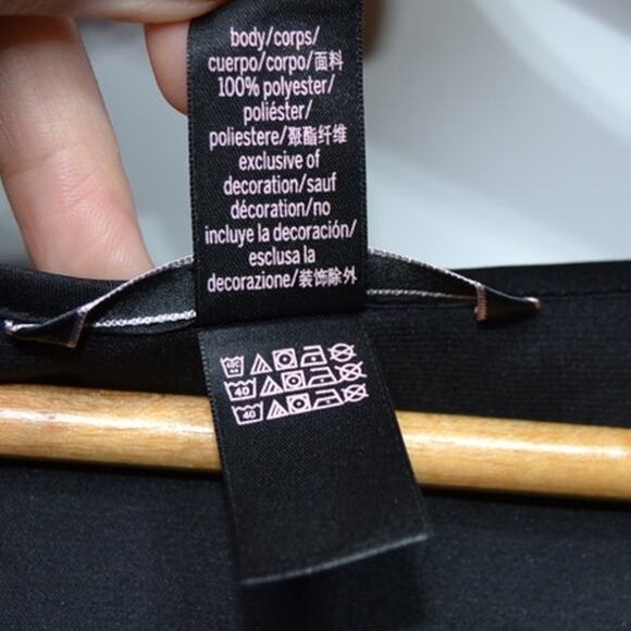 Victoria's Secret Black Ruffle Kimono Robe Black One Size - Picture 6 of 7